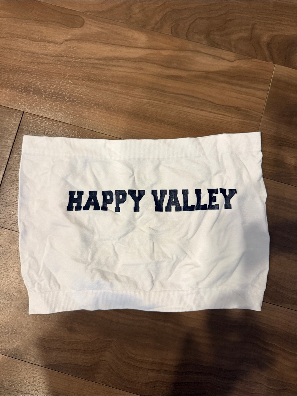 Penn State Happy Valley White Party Tube Top with Navy Lettering O/S